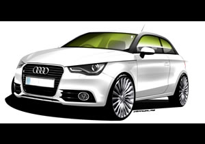 AUDI A1 e-tron Electric Concept car with Range extender 